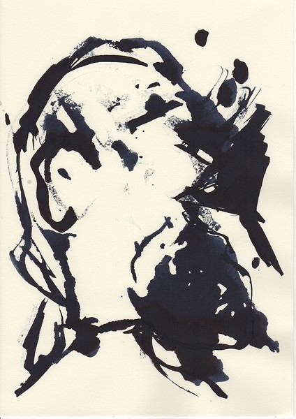 Obstesser 8 (12-teilig), 2018 &ndash; 29,7 x 21 cm; Tusche auf Papier