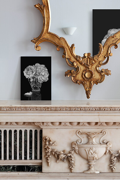 „Rose Westerland (3)“ und „Rose Westerland (3)“ in einer Privatsammlung, New York 2015, 2015 &ndash; Ed. 3+2; 119,4 x 80 cm; 
Fotomontage, Pigmentdruck auf Papier, Diasec