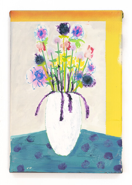 Johannes  Listewnik, Für Jasmin, Rework #7, 2020 &ndash; 35 × 24 cm; Öl und Acryl auf Papier auf Baumwolle und Keilrahmen; Foto: Studio Johannes Listewnik