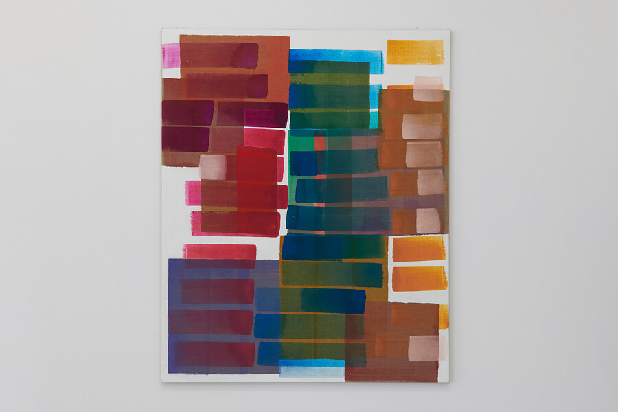 23_4_13; 2023 &ndash; 135 x 110 cm; Vinyl/Silikatfarbe auf Leinwand; Foto: Annette Kradisch