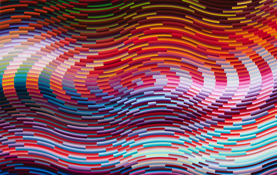 EP109, 2017 &ndash; 125 x 198 cm; Öl auf Aluminium; Foto: Annette Kradisch