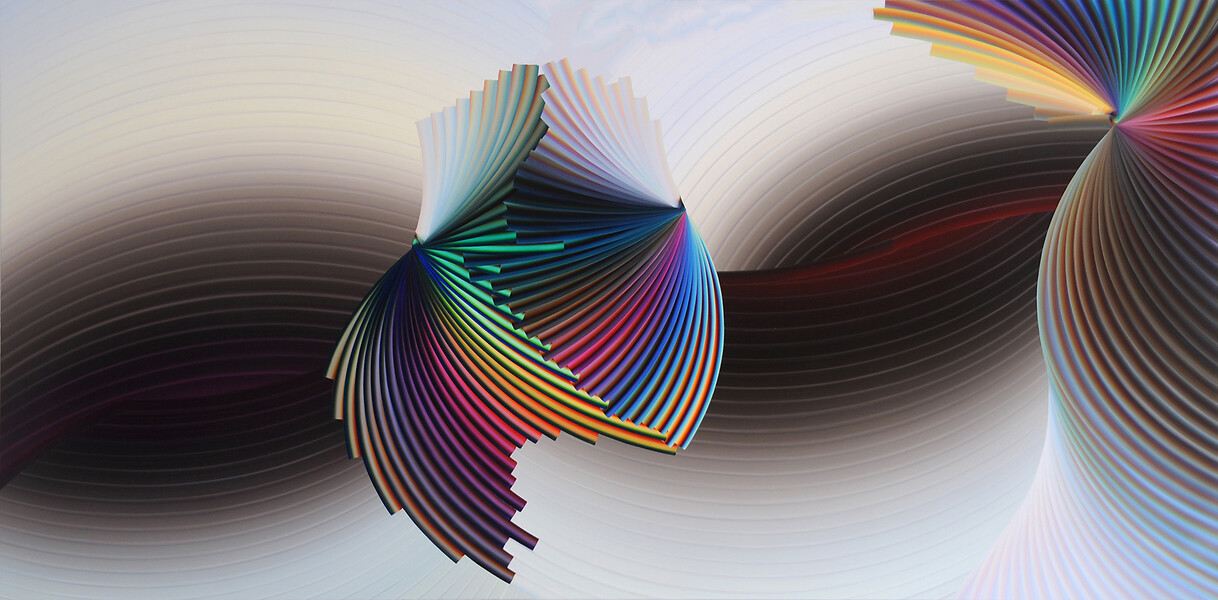 EP151, 2021 &ndash; 125 x 255 cm; Öl auf Aluminium; Foto: Annette Kradisch