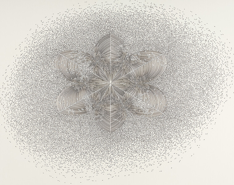 #396, 2022 &ndash; 34,3 x 43,4 cm; Tusche auf Papier; Foto: Atelier Gerhard Mayer