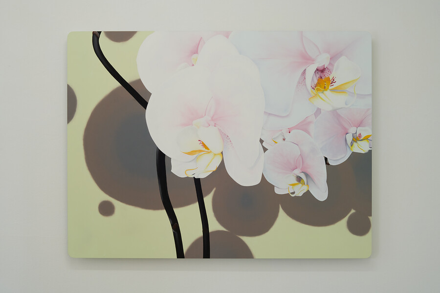 oc-0323-0, 2023 &ndash; 110x148x4,5 cm; Öl/Aluminiumschichtplatte; Foto: Annette Kradisch