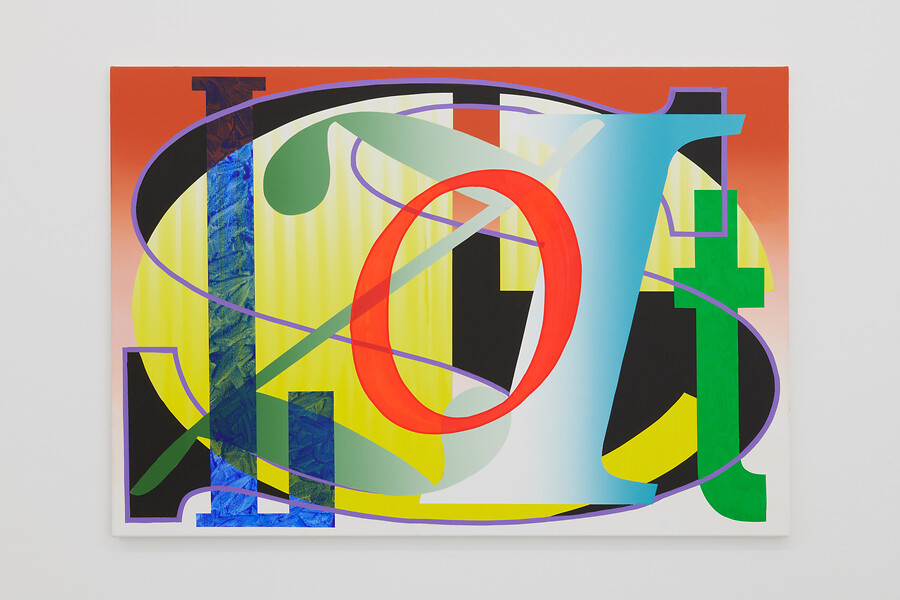 B 713 (Zeitlos), 2024 &ndash; 90 x 130 cm; Acryl auf Leinwand; Foto: Annette Kradisch