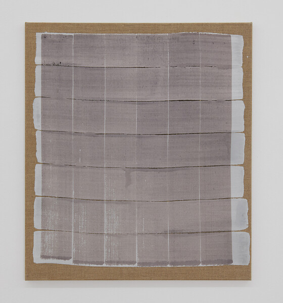 17_3_23 &ndash; 80 x 70 cm; Tusche und Leimfarbe auf Leinwand; Foto: Annette Kradisch