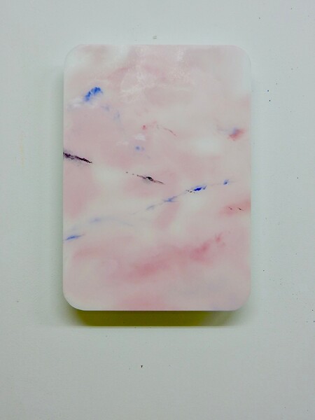 05-218w, 2018 &ndash; 34 x 24 x 3,5 cm; Öl/Acrylglas, Aluminiumschichtplatte