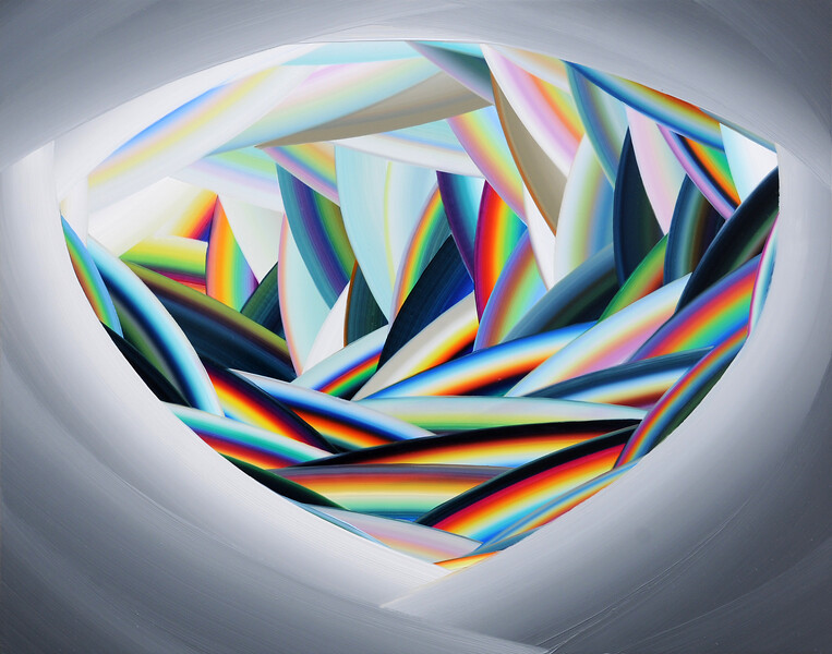 EP156 „Diamant“, 2022 &ndash; 34,3 x 43,4 cm; Öl auf Aluminium; Foto: Studio Gerhard Mayer