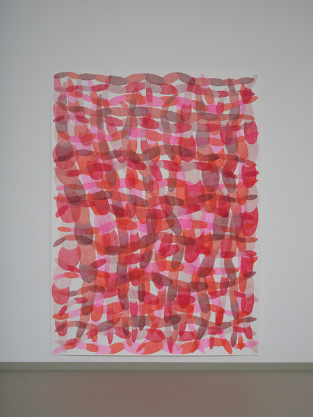 Ohne Titel (für D.O., No.2), 2024 &ndash; 188 x 138 cm; Aquarell, Papier; Foto: Annette Kradisch