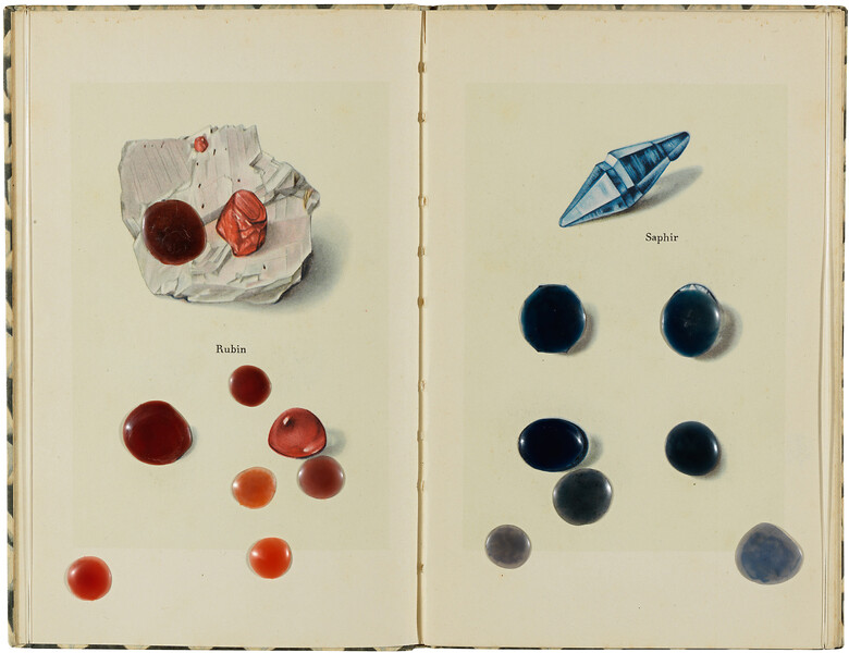 Ohne Titel (aus der Serie bearb. Bücher - Inselbücherei), 2012 &ndash; 18,5 x 24,3 x 1,5 cm ohne Glashaube; Wachs, Insel Bücherei Nr. 54, Nylon; Foto: Annette Kradisch