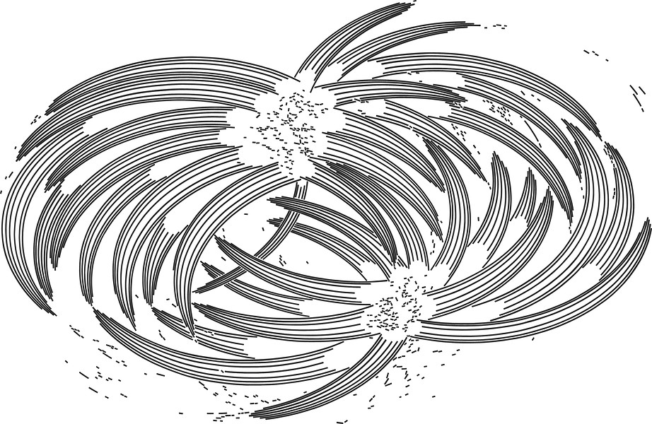 Vinylplot # 39, 2007 &ndash; Ed. 5; 175 x 306 cm; Folienplot aus matt schwarzer Vinylfolie