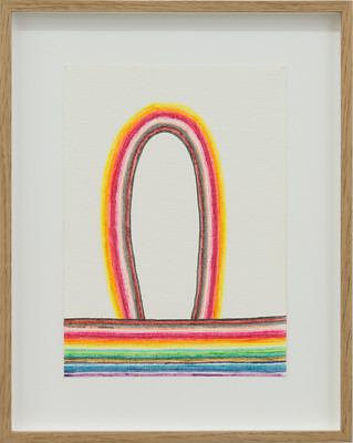 fashion (4), 2000 &ndash; 17,9 x 12,8 cm - gerahmt 25 x 20 cm ; Filzstift, Papier; Foto: Annette Kradisch