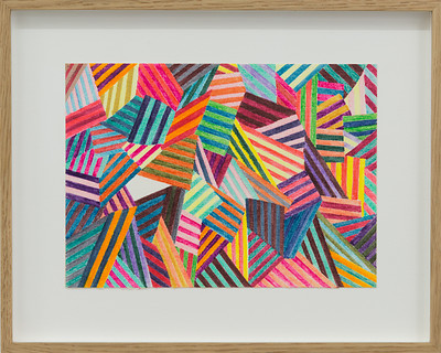 fashion (2), 2000 &ndash; 12,8 x 17,9 cm - gerahmt 20 x 25 cm ; Filzstift, Papier; Foto: Annette Kradisch