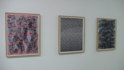 Andreas Oehlert, grenzen, 2017 &ndash; grenzen 1; grenzen 4; grenzen 6; jeweils 75 x 56 cm, Aquarell