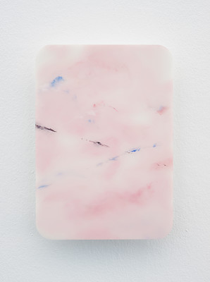 Christian Faul, 05-218w, 2018 &ndash; 34 x 24 x 3,5 cm; Öl/Acrylglas, Aluminiumschichtplatte; Foto: Annette Kradisch