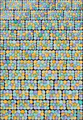 Andreas Oehlert, Erwartung 10, 2016 &ndash; Blattgröße 150x104 cm; Aquarell, Papier; Foto: Annette Kradisch