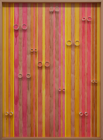 Naht (8), 2023 &ndash; 74 cm x 54 cm; Aquarell, Papier; Foto: Annette Kradisch