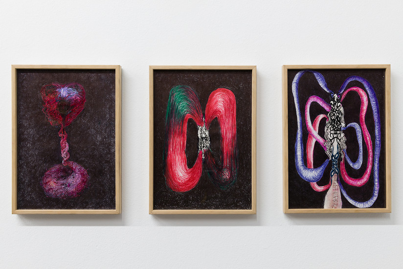 Eva Raschpichler, o. T., 2017 &ndash; je 29,7 x 21 cm;
Mischtechnik/Papier