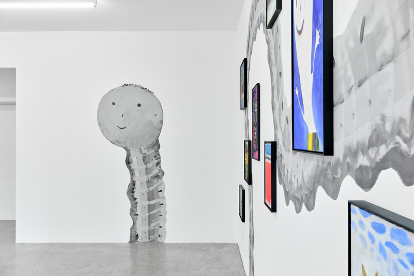 Ausstellungsansicht „Sei mein Freund” Sebastian Tröger und Steve Viezens &ndash; Foto: Tim Hufnagl