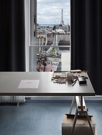 Thilo Westermann „Souvenir de Baden-Baden“ im Atelier des Künstlers, Paris 2019, 2020 &ndash; Ed. 3+2; 151, 8 x 114, 3 cm;
Giclée-Druck auf Papier, Diasec