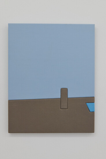 Splitter #3 (4-teilig), 2021 (Part 3) &ndash; à 48 x 38 cm; Stoffe ausrangierter Kleidungsstücke auf Holzplatten; Foto: Annette Kradisch