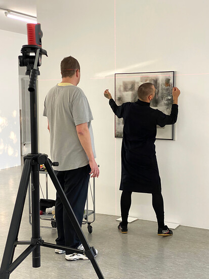 Ausstellungsaufbau: MICHAEL FRANZ BILDER &ndash; Foto: Oechsner Galerie