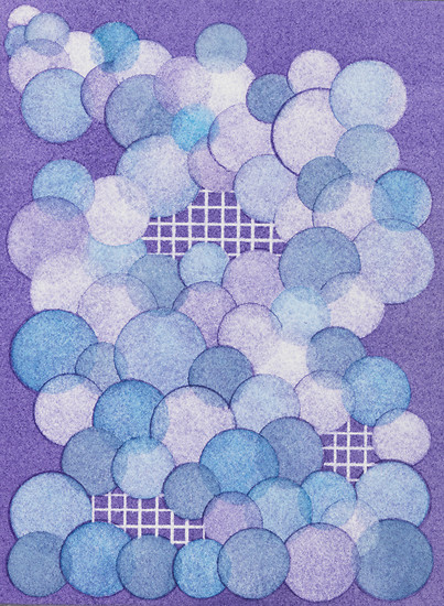 lichten (15), 2020 &ndash; 19 x 14 cm; Aquarell, Papier; Foto: Annette Kradisch