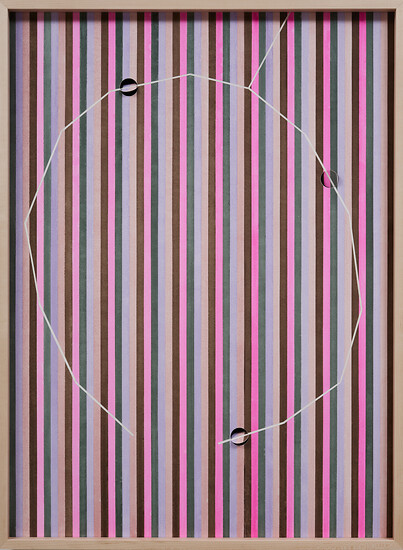 Naht (2), 2023 &ndash; 74 cm x 54 cm; Aquarell, Papier; Foto: Annette Kradisch