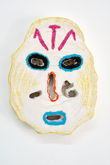 Sebastian Tröger, "Der Fremde", 2015 &ndash; ca. 30 x 25 x 4,5 cm; Öl/Gips/Holz; Foto: Tim Hufnagl