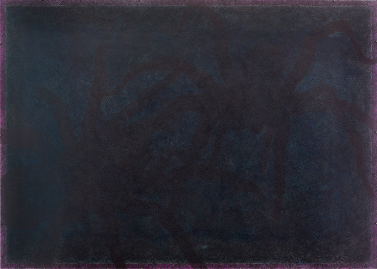 Michael Franz, o.T., 2020 &ndash; 70 x 50 cm; Kugelschreiber, Bleistift/Papier; Foto: Annette Kradisch