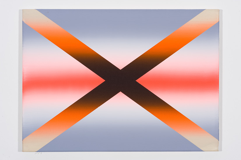 B 493, 2010 &ndash; 40 x 55 cm; Acryl auf Leinwand; Foto Annette Kradisch