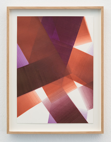 Andreas Oehlert, Paroli 2, 2018 &ndash; 35 x 25 cm; Aquarell, Papier; Foto: Annette Kradisch