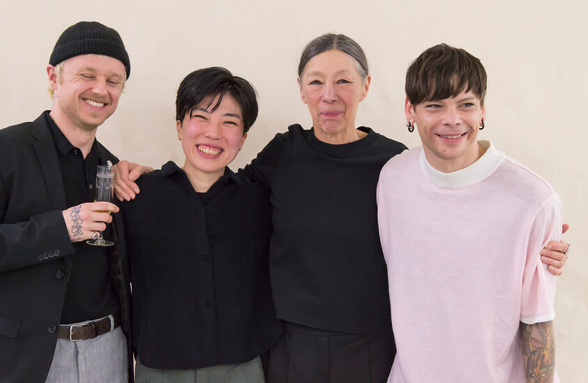 Young Painting Generation: René Radomsky, Tomoe Hikita, Max Hansich &ndash; Ausstellungseröffnung  (Foto: Rainer Kradisch)