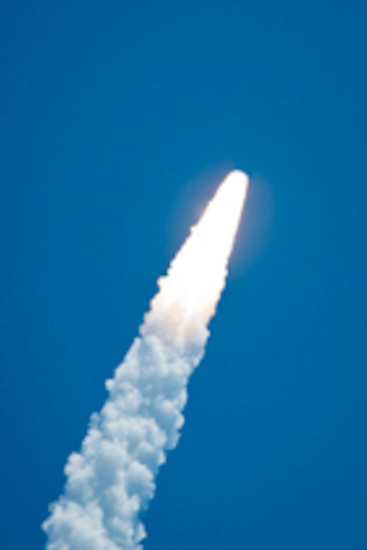 o. T. (Lift-off) aus einer Reihe von 86 Arbeiten, 2017 &ndash; Unikat; 28 x 22 cm; Archiv Pigmentdruck auf Photo Rag