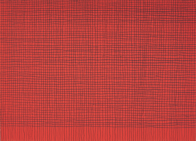 pas de peur (19), 2020 &ndash; 15,0 x 20,9 cm; Buntstift auf farbig grundierten Papier; Foto: Annette Kradisch