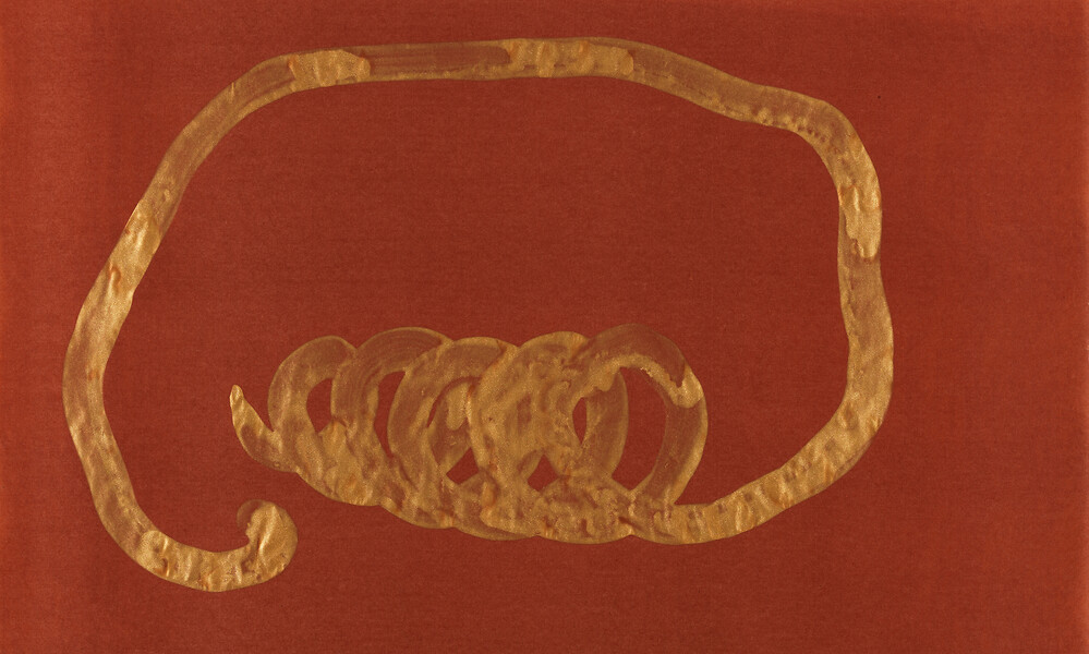 o. T. ("Die geübte Hand weiß es oft viel besser als der Kopf)" Blatt 21, 2017 &ndash; 43,4 x 71,7 cm; Tusche auf Papier