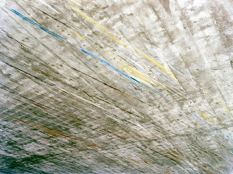 Tunneldecke Ofenpass (Italien) aus der Serie „Strata“ 2005 &ndash; ed. 5+1; 125 x 168 cm; Light Jet Print auf Aludibond kaschiert, gerahmt