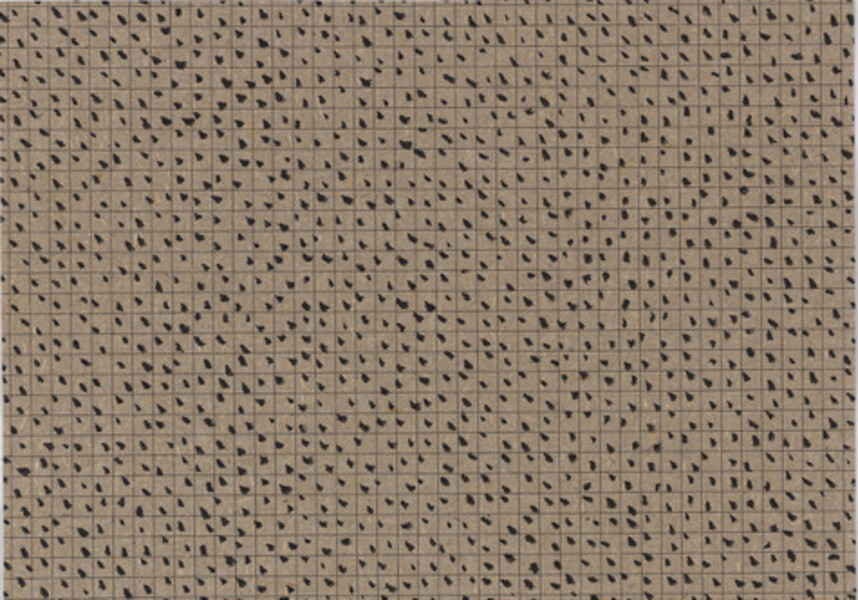 ohne Titel (Intermezzo II), Blatt 7 aus der Reihe von 19, 2015 &ndash; 14,8 x 21,1 cm - mit Rahmen 31 x 34 cm; Tusche auf kariertem Papier; Foto: Annette Kradisch