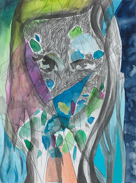 o. T., 2014 &ndash; 38 x 28 cm; Bleistift, Tusche, Aquarell auf Papier