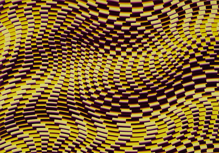 EP113, 2019 &ndash; 125 x 125 cm; Öl auf Aluminium; Foto: Annette Kradisch